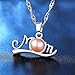 FKGIONG Mother's Day Necklace Pendant Chic in Three Colors Freshwater Cultured Pearl Pendant Necklace The Best Gift for Mom