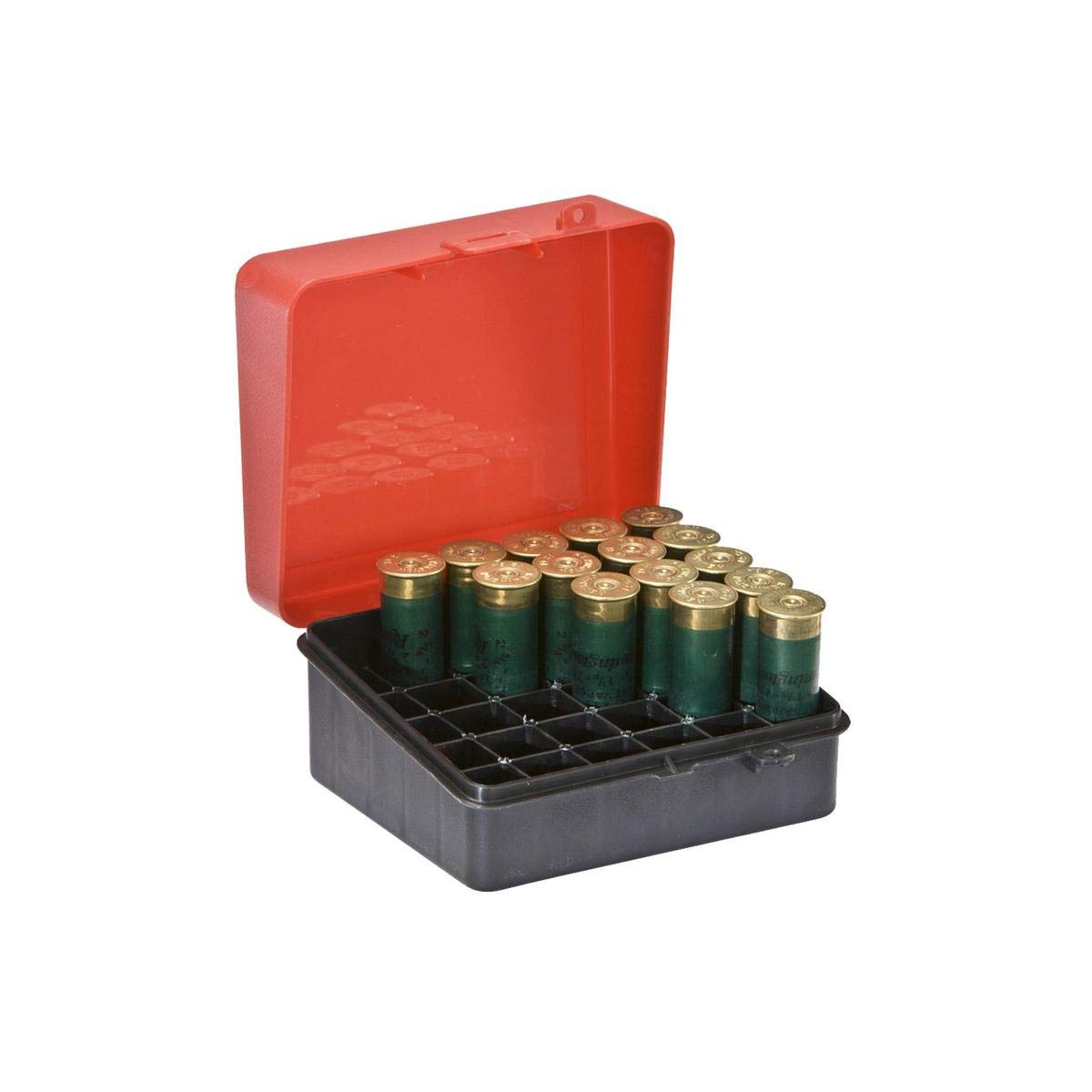 Plano Shot Shell Case - 12-Gauge,25-rounds, Green, Shotgun ammunition case, Shotgun cartridge holder, Shotgun shell box Ammunition organizer