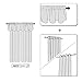 NICETOWN Window Valance Curtain for Kitchen - Home Fashion 52 inches x 18 inches Rod Pocket Valance Curtain Panel for Bedroom Christmas Decor/Living Room, Burgundy Red, Single Panel