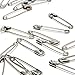Kuqqi 1000pcs Premium Safety Pins Sweing Pins, 38mm(1.5in)
