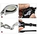 Foxnovo Leacco DL603 Adjustable Unisex Adult Non Fogging Anti-UV Swimming Goggles Swim Glasses (Silver)