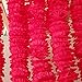 TRvancat Artificial Silk Marigold Garland 5Pack, 5FT/Pack Flower Garland for Indian Weddings, Indian Themed Event, Diwali Decor (Rose)