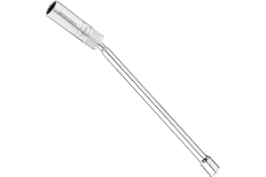 WORKPRO 14 mm Magnetic Spark Plug Socket with Magnetic Design, Swivel Thin Wall Spark Plug Socket, 3/8" Drive x 12" Total Length, 360 Degree Swivel, 12 Point