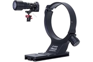 iShoot Metal Lens Collar Tripod Mount Ring Compatible with Nikon Nikkor Z 180-600mm F5.6-6.3 VR, Lens Support Holder Bracket Bottom Arca-Swiss Fit Quick Release Plate for Arca Clamp Head & Stabilizer
