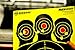 BEEWARE Targets - 12x18 ” Silhouette Reactive Splatter Targets for Shooting - for Indoor / Outdoor Ranges – Rifle – Pistol – Air Rifle - 22 – Pellet - BB Gun Practice
