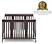 Storkcraft Tuscany 5-in-1 Convertible Crib (Espresso) - Easily Converts to Toddler Bed, Day Bed or Full Bed, Adjustable Mattress Support Base, Mattress Not Included