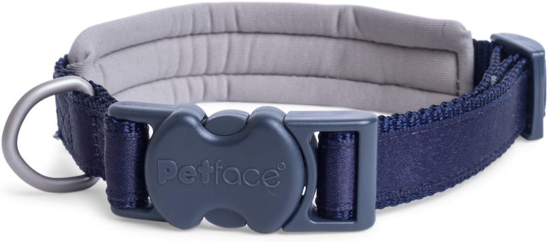 Petface (Outdoor Paws by Petface) Neoprene Padded Blue Dog Collar, Small