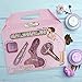 The Vintage Cosmetic Company | Your Beauty Tool Kit | 5 Piece Set – Slanted Tweezers, Eyelash Curler, Scissor, Pencil Sharpener & Emery Board | For Your Beauty Needs | Retro Floral Printthumb 2