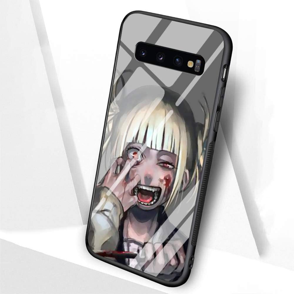 DTLI Designed for Samsung Galaxy S8 Case，Tempered Glass Back Cover and TPU Soft Silicone Rubber Frame Provide 360°Full Edge Protection for Mobile Phones TT-22 Anime My Hero College Yukiko
