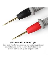 Micsoa multímetro digital, enchufe banana, sondas pruebas eléctricas sonda 20 A 1000 V