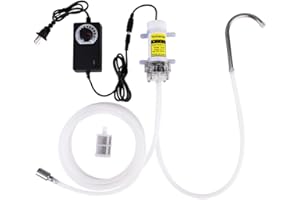 YONHAMPH Food Grade Auto Siphon Self Priming Electric Pump for Bottling Home brew Wine,Beer and Kombucha,Water Transfer Pump Kit 100-240V With Speed Adjustable for Ice Maker Coffee Machine Water Cooling,2L/Min