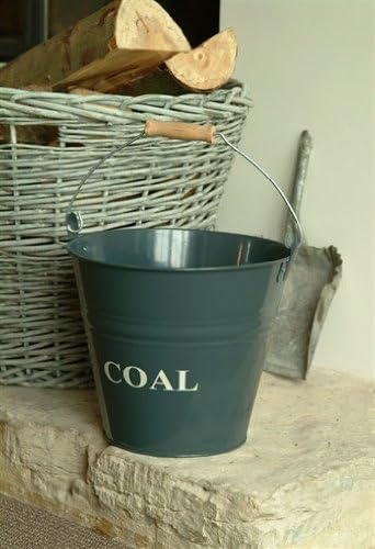 NEW Garden Trading Coal Bucket Slate Enamel Finish