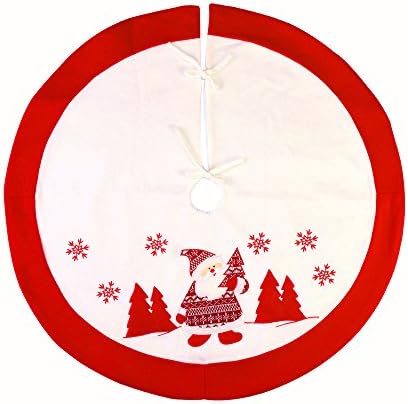 MrXLWhome Christmas Tree Skirt, Holiday Party Decoration 36 Inch, White