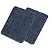ZEFFFKA Small Premium Quality Denim Iron On Jean Patches No-Sew Shades of Blue 8 Pieces Cotton Jeans Repair Kit 2