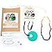 Baltic Amber Teething Necklace Gift Set + FREE Silicone Teething Pendant ($15 Value) Handcrafted, 100% USA Lab-Tested Authentic Amber - All Natural, Teething Pain Relief (Polished Rainbow - 12.5