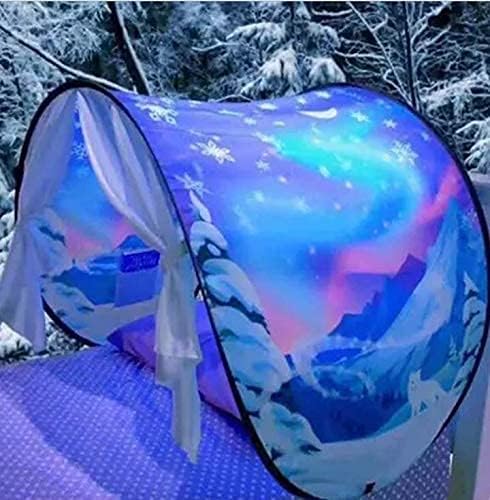 Bed Tents Fantasy Fun Foldable Play Pop up Outdoor Indoor Dream Twin Size for Boys & Girls, Children's Tents Playhouse, Christmas Birthday Gifts (Winter Wonderland) — image 1