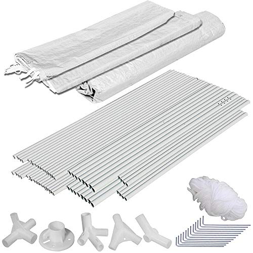 AyaMastro Outdoor 10' x 20' White Gazebo Canopy Garden Shelter Party Wedding Tent w/Removeable Sidewall with Ebook - Thumbnail 4