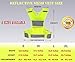 Mr Visibility Reflective Vest for Running or Cycling (2 Pack) | Reflector Jackets with Pockets (Fluo Yellow, Large)