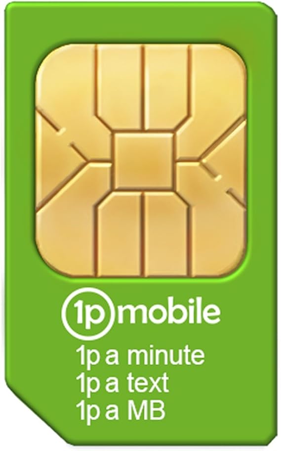 1pMobile 4G/3G/2G SIM card no credit Amazon.co.uk Electronics