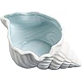 INIFLM Ceramic Conch/Starfish/Shell Tray, Blue Creative Storage Bowl Trinket Holder Rings Jewelry Organizer Dish Bracelet Earrings Necklace Storage Plate for Home Decor