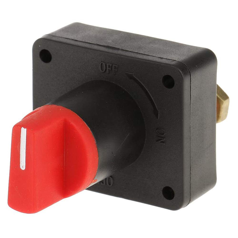 POFET 100Amp Battery Master Disconnect Rotary Cut Off Isolator Switch For Car Boat 12-24V,Battery Cut Off Switch for Car Truck Boat Yacht Caravan Motorcycle