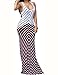 shekiss Women's Casual Sexy Summer Sleeveless Striped Bodycon Bandage Club Long Maxi Dress With Plus Size Floor Length,Burgundy,Small