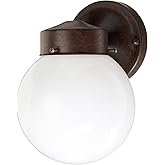 Nuvo SF76/703 Old Porch Wall Fixture with Globe, Old Bronze