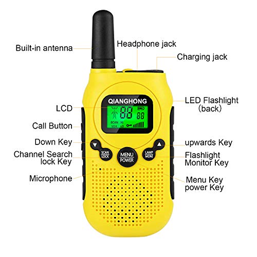 3 Qianghong+Rechargeable+Talkies+Included+Battery