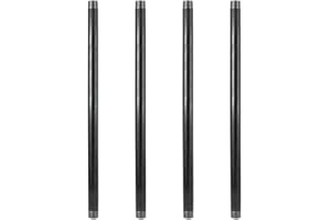 GeilSpace 1" × 30" Heavy Duty Pre-Cut Grey Metal Pipe, Industrial Steel Fits Standard One Inch Threaded Pipes and Fittings - Vintage DIY Industrial Furniture (1" x 30", Grey)