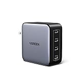 UGREEN Nexode 100W GaN USB C Wall Charger, 4-Port Type-C Fast Charger Compatible with MacBook Pro/Air, Dell XPS, iPhone 17/16/15 Series, Galaxy S25/S24, Pixel 10/9, iPad Air, Steam Deck