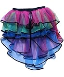 Lovelyprincess 4 Layers Women Rainbow TUTU Skirt