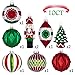 Valery Madelyn 10ct 37.528.514CM Red Green White Christmas Glass Ball Ornament EG0106-0011