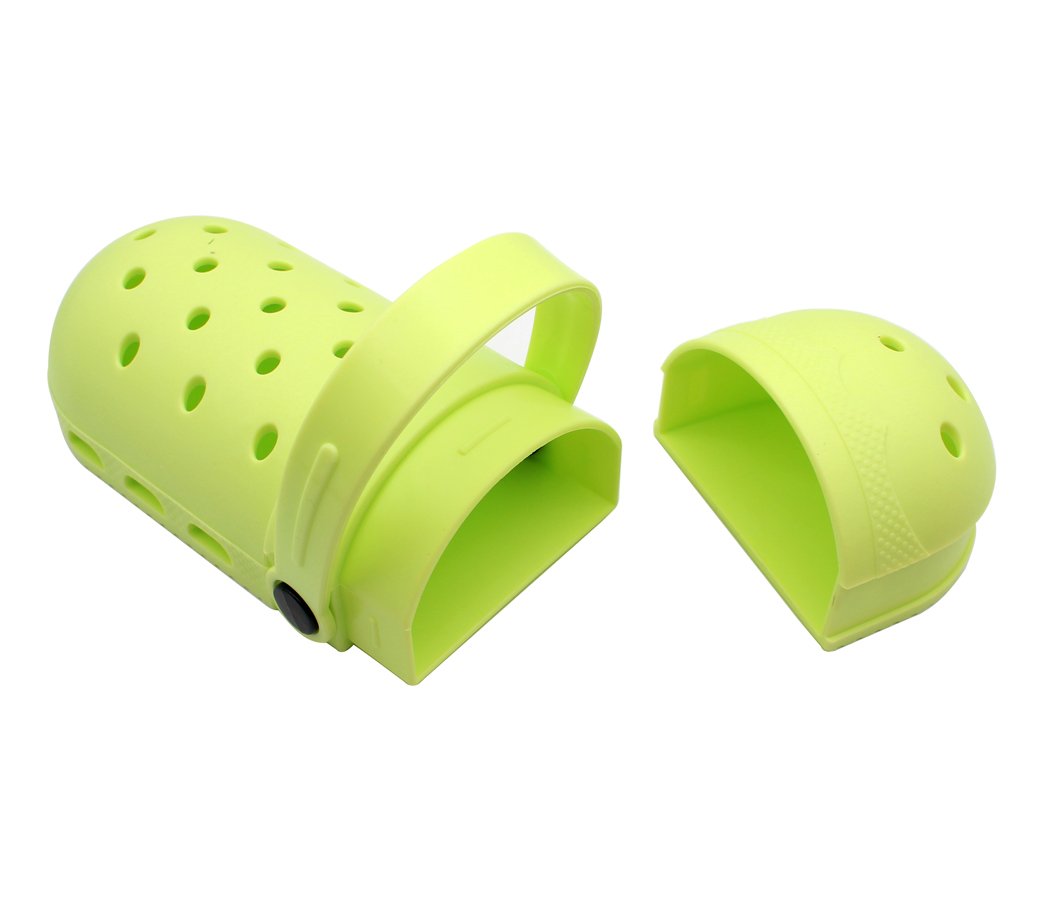 Hillento Silicone Pencil Case, Hole Shoes Design Pencil Bag Large Capacity Pencil Holder School Supplies Stationery Case, Cute Gift for Kid Student, Green