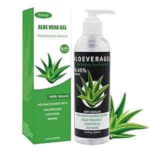 Aloe-Vera-Gel-Pure-Organic-Aloe-Vera-Soothing-Gel-with-Hyaluronic-Acid-for-Face-Body-Hair-Facial-Moisturizer-After-Sun-Body-Moisturisers250ml-85-fl-oz Aloe Vera Gel, Pure Organic Aloe Vera Soothing Gel with Hyaluronic Acid for Face, Body, Hair, Facial Moisturizer, After…