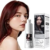 CNMOFAXIN Hair Dye Shampoo 3 in 1 For Men and Women, Long Lasting Red Hair Shampoo for Gray Hair Coverage, Natural Plant Instant Hair Coloring Shampoo (Wine Red)
