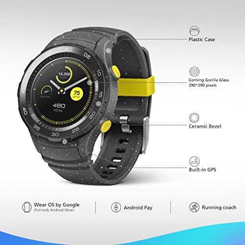 smartwatch huawei watch 2 bluetooth concrete grey