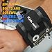 Kipta Hand Tools Magnetic Wristband, 15 Super Strong Magnets Breathable Tool Organizer, Adjustable Wrist Strap for Holding Screws, Nails, Bolts, Drill Bits and Small Tools for Home and Any Repair Use