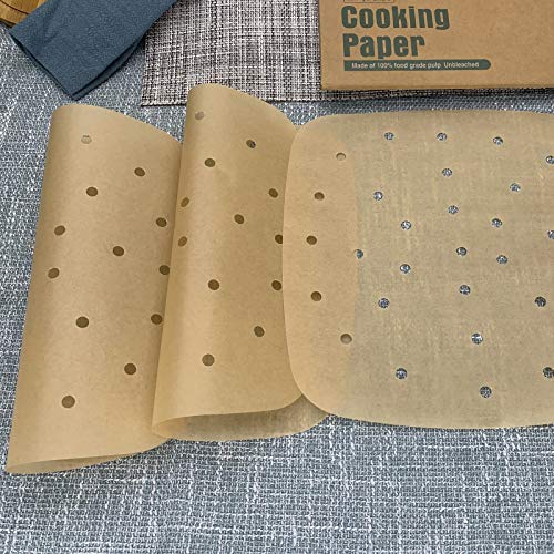 Air Fryer Parchment Paper for Baking Bamboo Steamer Liners 9 Inch