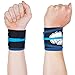 WOD Nation Wrist Wraps Cloth Support Wraps for Strength - Superior Protection for Olympic Weightlifting, Cross Training, Powerlifting - Fits Men and Women - Black and Blue