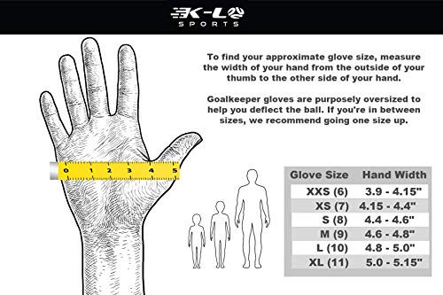 K-LO Armour Goalie Glove (Gold and Black, 10) w/ 5-Finger Spline Support - Thumbnail 5