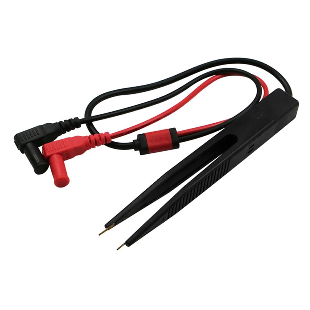Smgda SMD SMT Chip Test Clip, LCR Meter Tweezer, Multimeter Test Leads, Capacitance Inductor Resistance Test Clip, Multi Meters Electrical Alligator Clip Probe