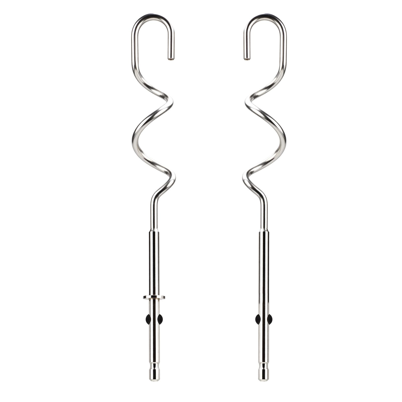 Photo 1 of 2pcs 990143000 Mixer Dough Hook for Hamilton, Stainless Steel Hand Mixer Replacement Beaters Attachments Dough Hook Accessories Compatible with Hamilton Beach 62630R 62632R 62633R