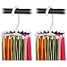 IPOW 2 Pack Updated Twirl Tie Rack Belt Hanger Holder Hook for Closet Organizer Storage