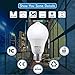 Motion Sensor Light Bulbs 12W Dusk to Dawn PIR Built-in Motion Detector Smart Bulbs E26 Base A19 Indoor Outdoor LED Light Bulbs 3000K Warm White 1000 Lumens Security Night Lights 2 Pack by COOWOO