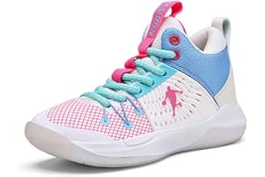 DHOVOR Boys Girls Basketball Shoes Kids Fashion Sneakers Basketball Trainers Non-Slip Sports Shoes for Girls Indoor and Outdo