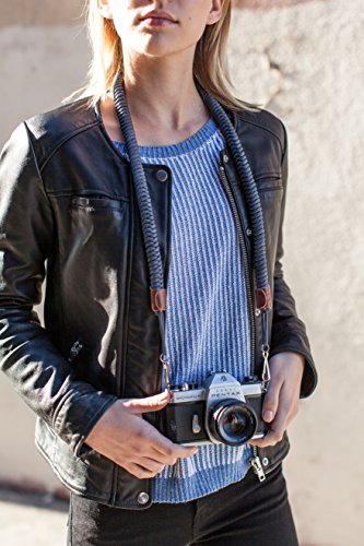 Helix Camera Strap - DSLR Camera Neck Straps 34 Inches - Paracord Design - 100% Handmade, Blue
