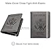 WALNEW Passport Holder for Travel, RFID Passport Cover Wallet for Women Men, PU Leather Passport Book Card Holder Case with Pen, Travelling Essentials for Flying