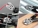 WORKPRO 8 Inch Mini Bolt Cutter Cr-V Steel Heavy Duty Wire Cutter 2.3mm view 9