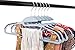 Popular Design Products 50 pc Premium Quality Easy-On Clothes Hangers - Grey with Purple Non-Slip Pads - Space Saving Thin Profile - for Shirts, Pants, Blouses, Scarves - Strong Enough for Coats