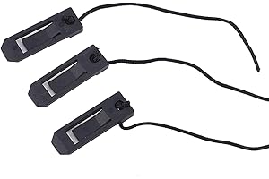 SQXBK 6PCS Quick Release Plastic Accessories Fin Tail Clip Kit for Outdoor Surfing Beach Surfboard Fins Clip Black